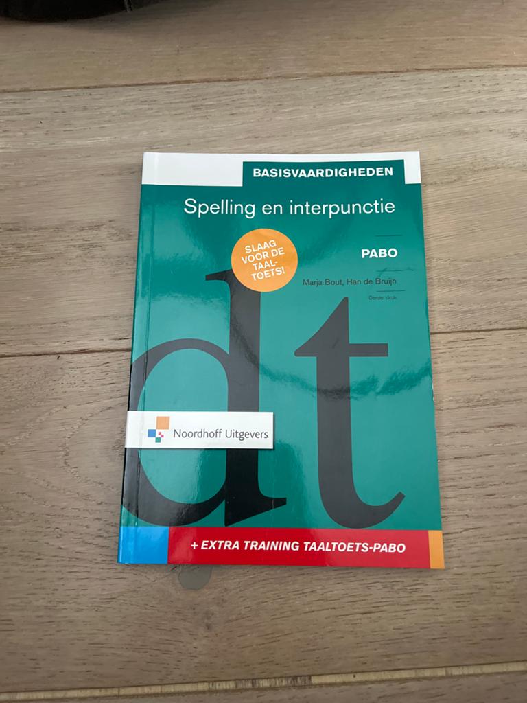 Spelling en interpunctie PABO - Basisvaardigheden, Boeken, Ophalen of Verzenden, Zo goed als nieuw