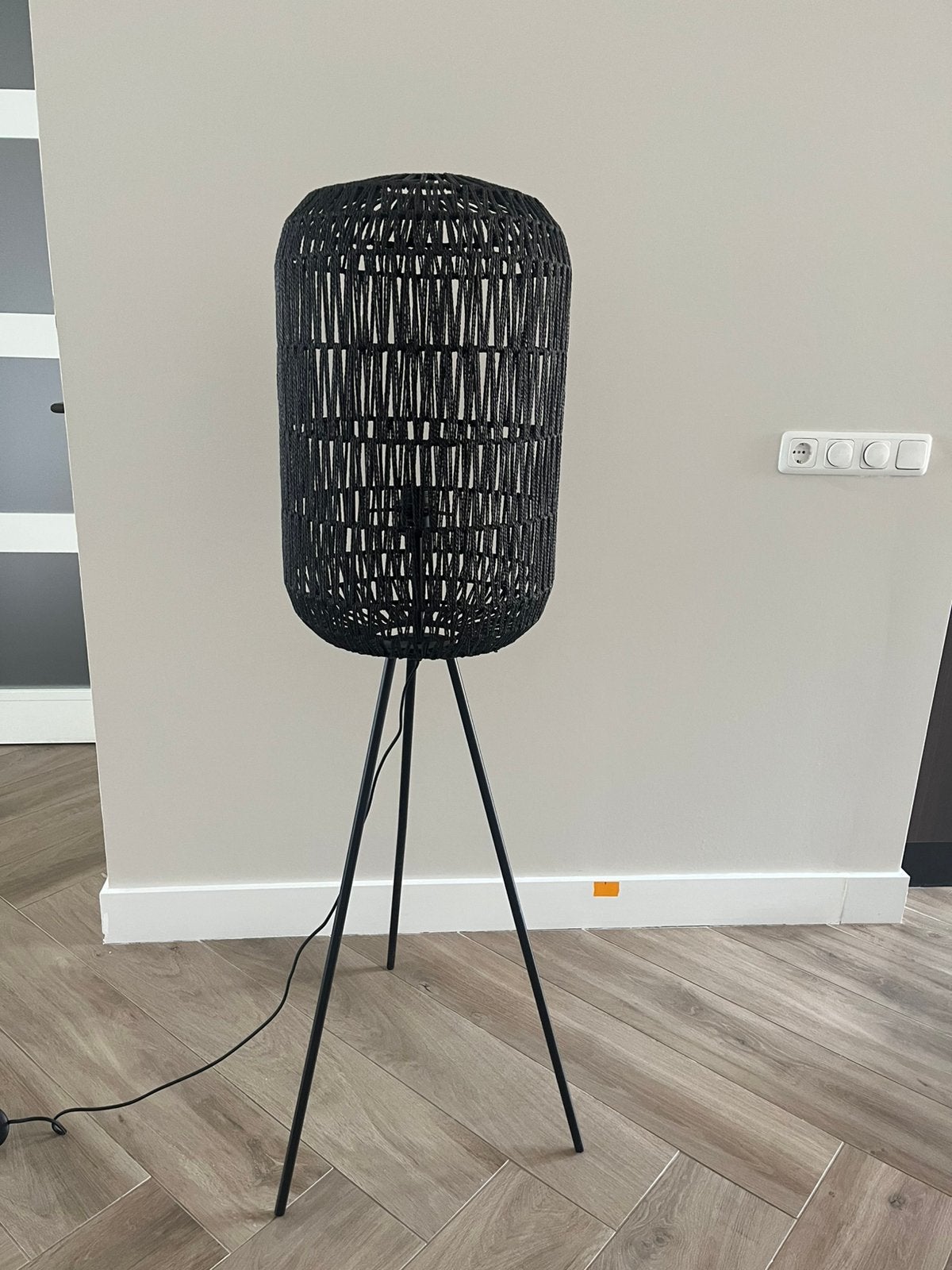 Zwarte staande lamp, Ophalen, Zo goed als nieuw, 150 tot 200 cm