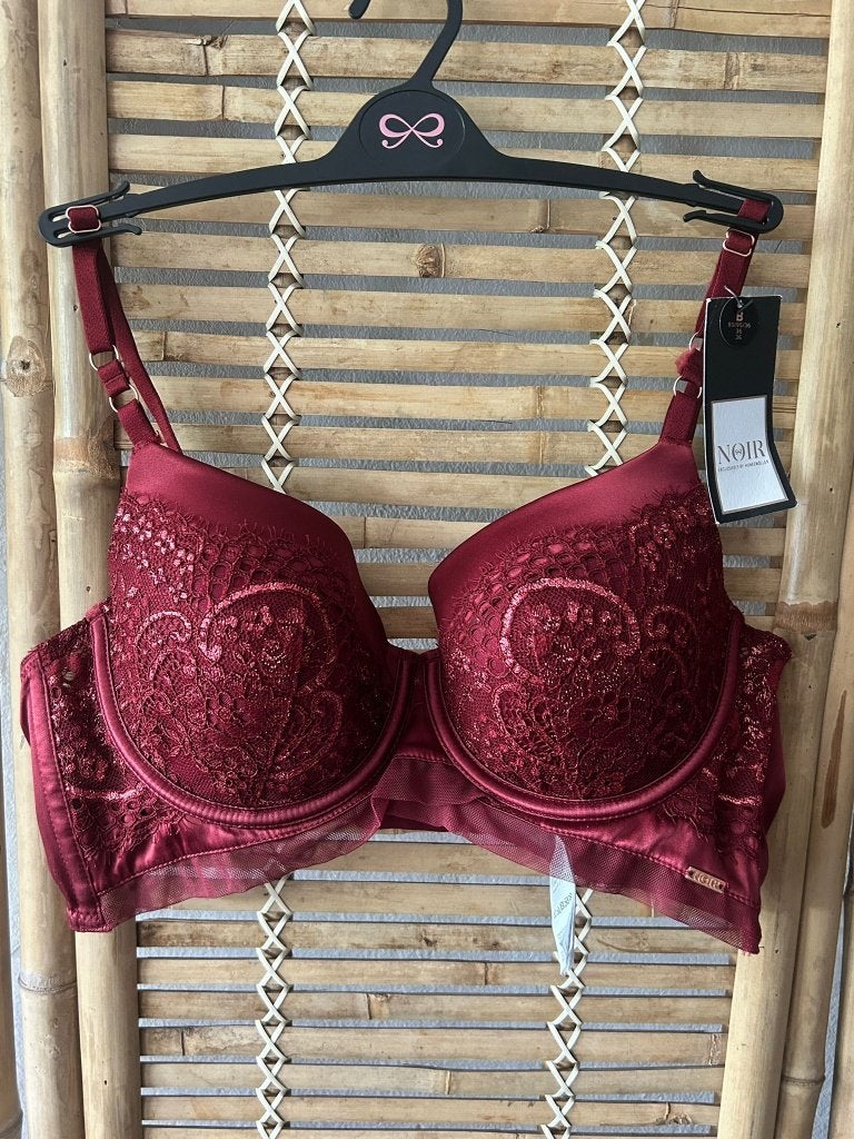 Hunkemöller Noir Collection Lara Bh Cabernet - 80B, Hunkemöller, Ophalen of Verzenden, Rood, BH