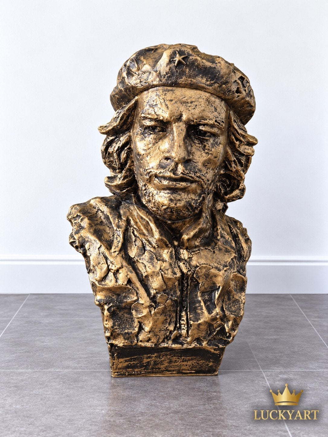 Buste Man Antiek Goud 50 cm – Polyester Beeld – €60, Ophalen