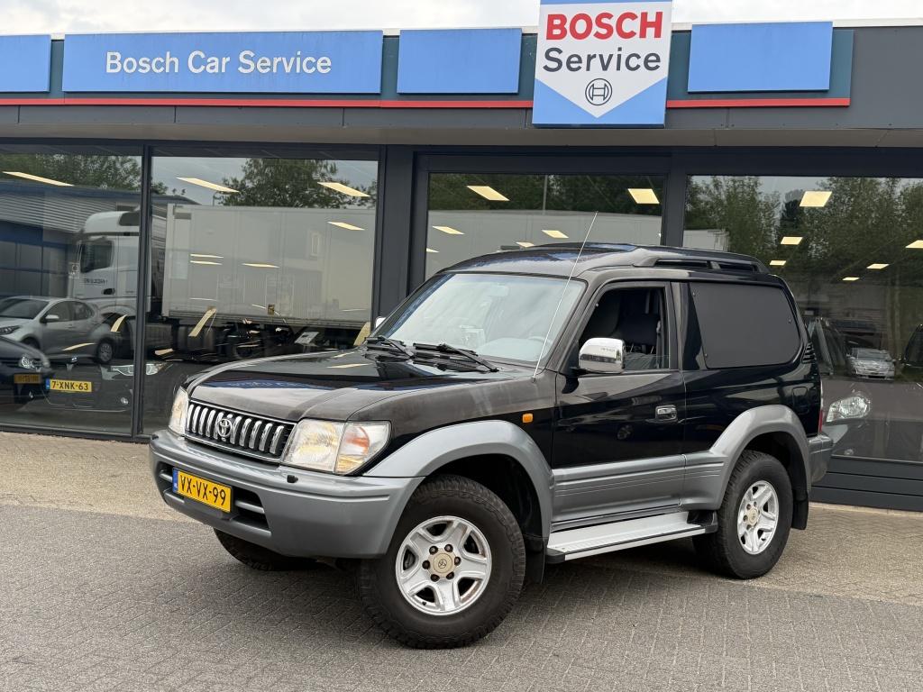 Toyota Land Cruiser 90 3.0 HR Blind V. Exec 4x4 Airco orgine, Auto's, 125 pk, Overige carrosserieën, Zwart, Origineel Nederlands