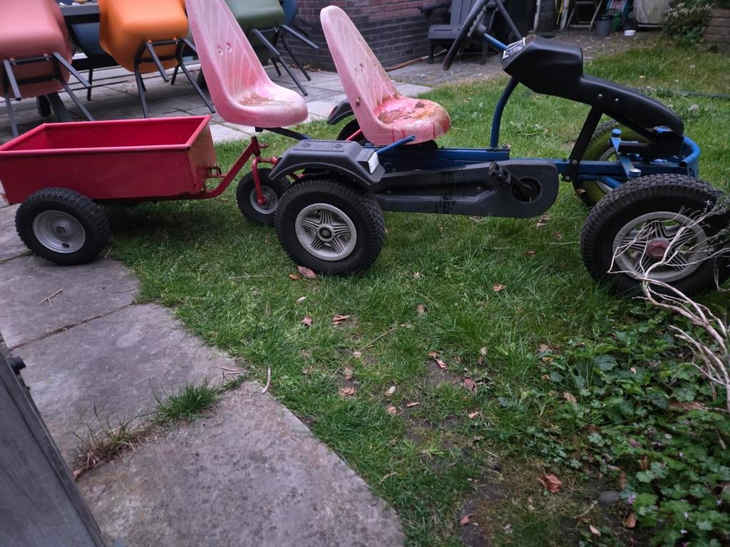 VERKOCHT! MAMOET SKELTER met duozit en aanhanger € 72,50, Ophalen, Gebruikt, Overige merken, Duozit