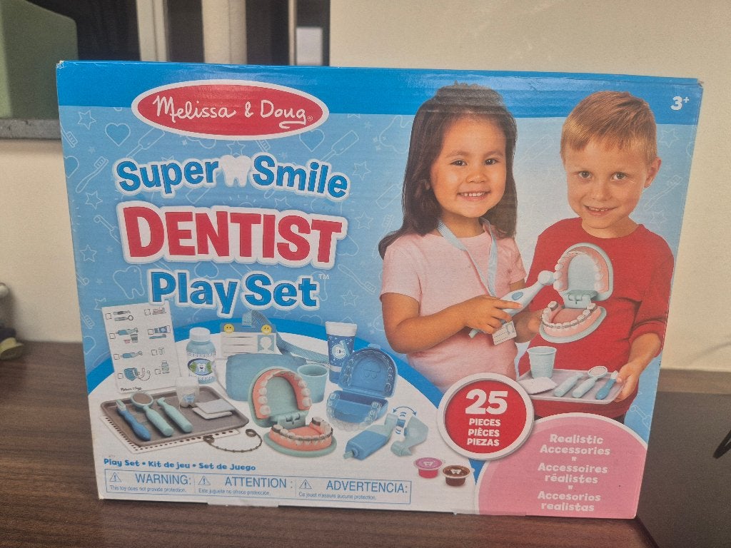Melissa & Doug - Tandarts speelset - 25-delig, Ophalen of Verzenden, Zo goed als nieuw, Ontdekken