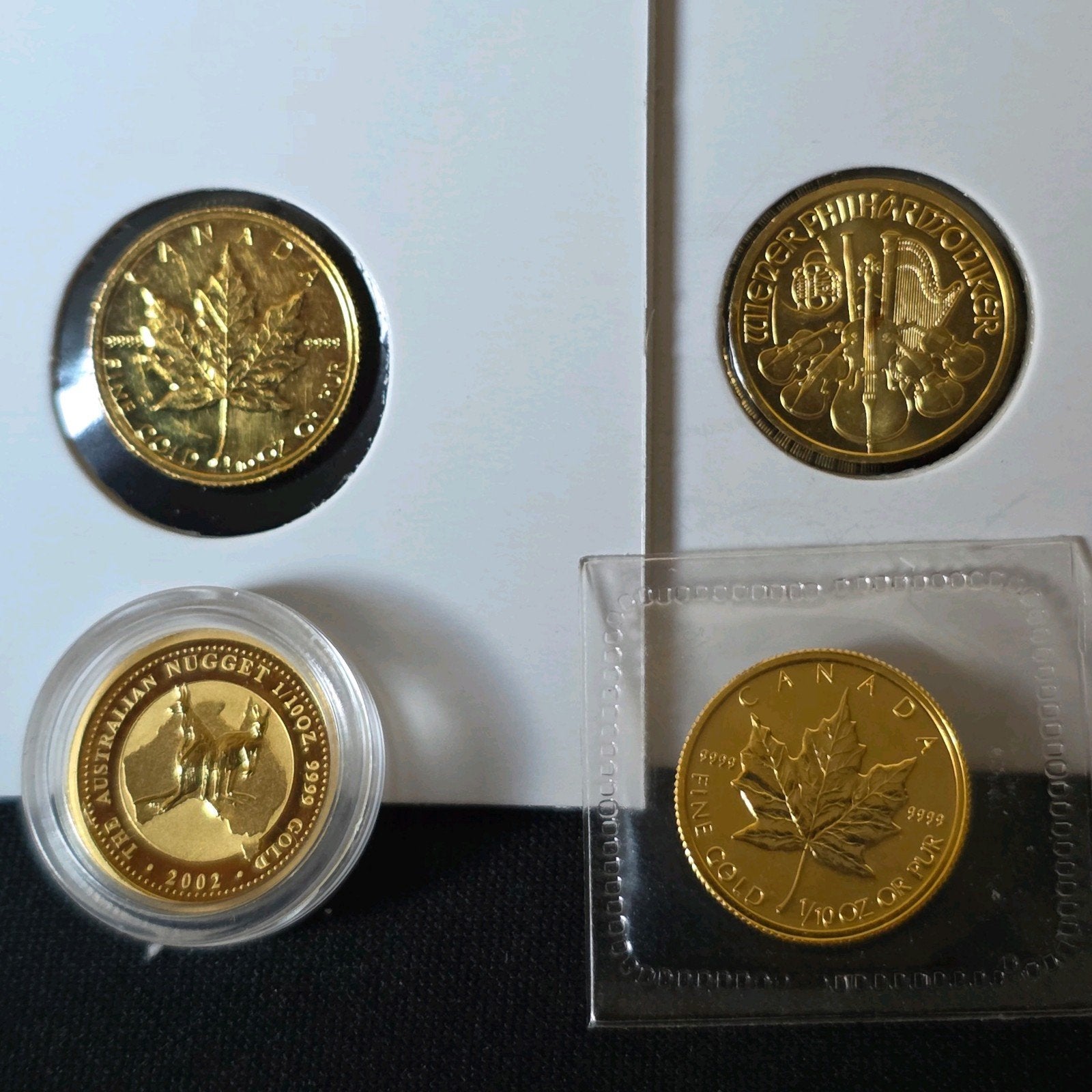4x 1/10oz Goud 999, Verzenden, Goud