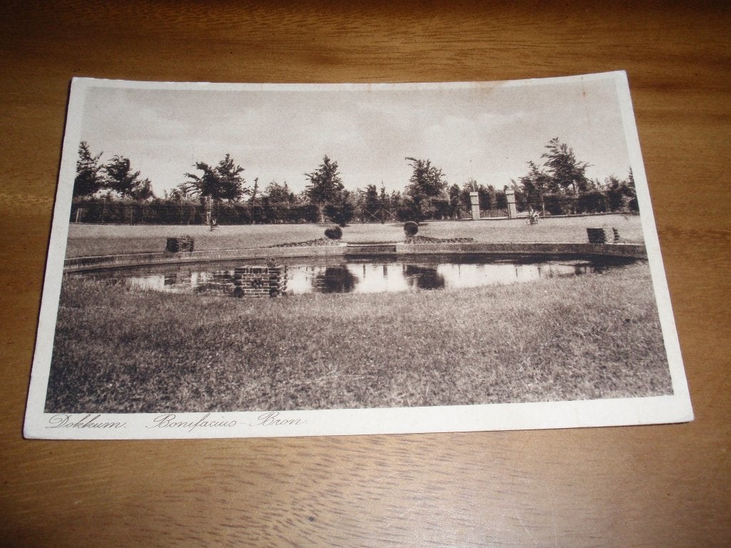 Dokkum Bonifacius Bron, Verzenden, 1920 tot 1940, Gelopen, Friesland