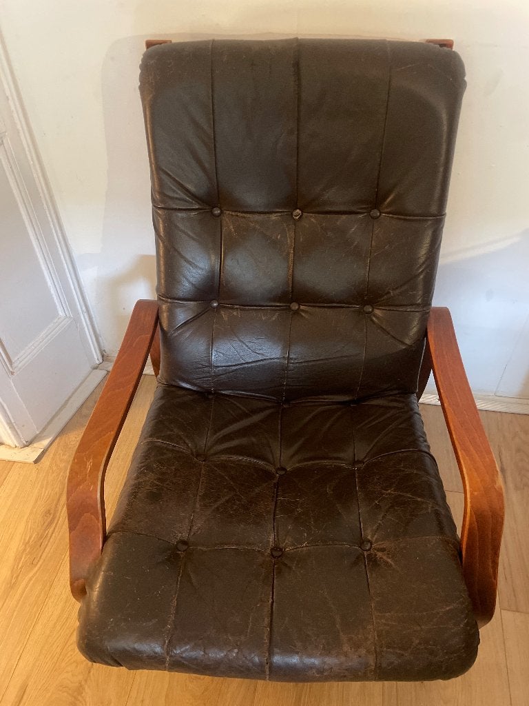 Fauteuil, Ophalen, Overige materialen, Gebruikt, Bruin