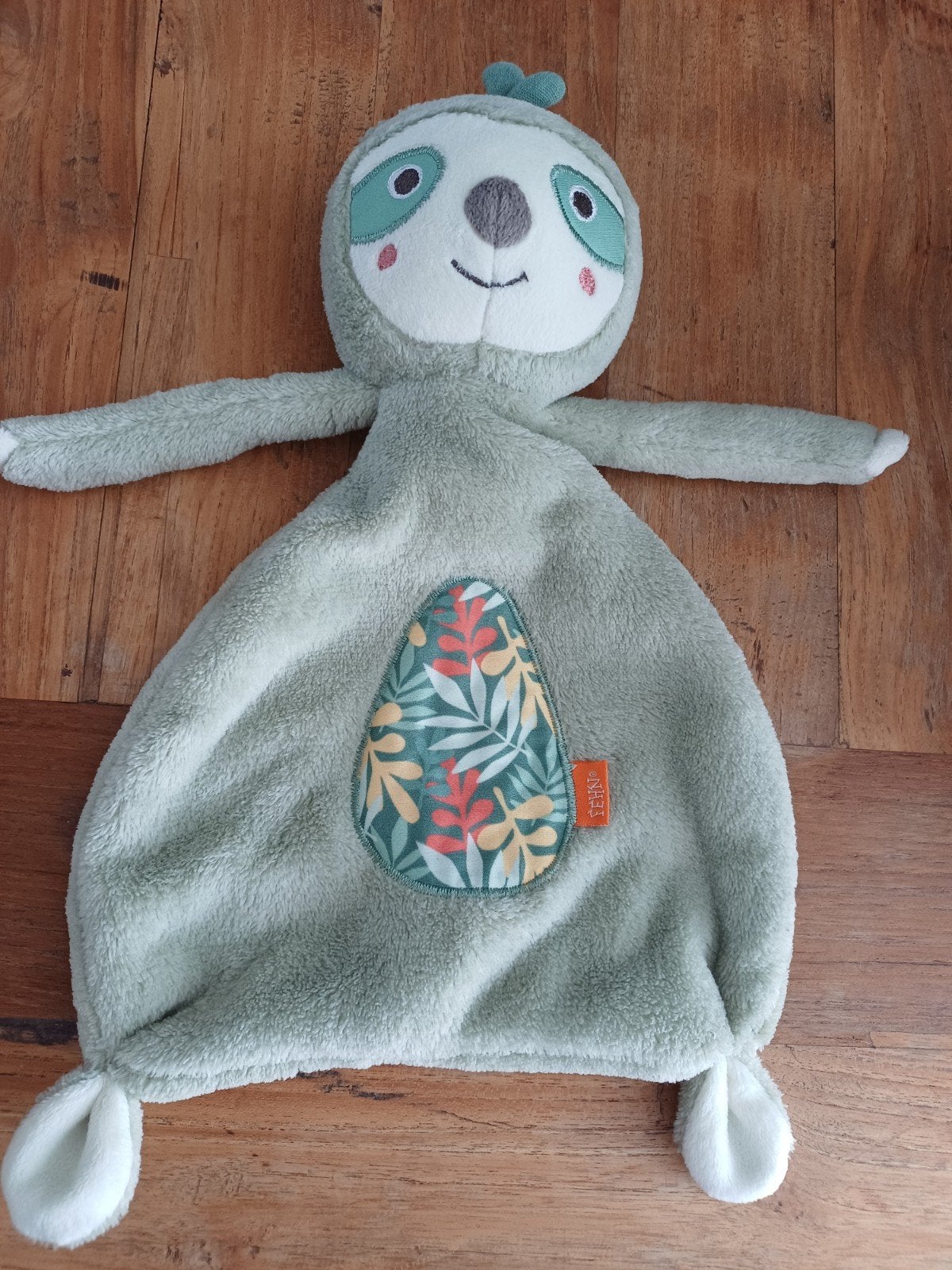 Fehn Knuffeldoekje Luiaard - nieuw, Groen, Overige merken, Overige karakters, Ophalen of Verzenden