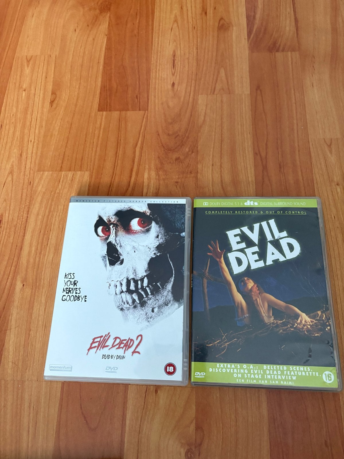 Evil Dead 1 & 2 DVD Set - Horror Klassiekers, Cd's en Dvd's, Dvd's | Horror, Vanaf 16 jaar, Ophalen of Verzenden, Gebruikt, Gore