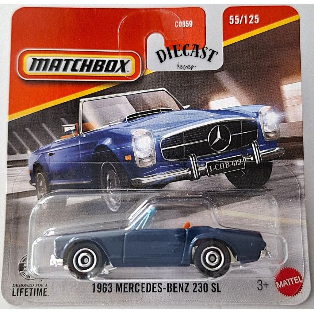 Matchbox 1963 Mercedes-Benz 230 SL, Ophalen, Nieuw, Auto