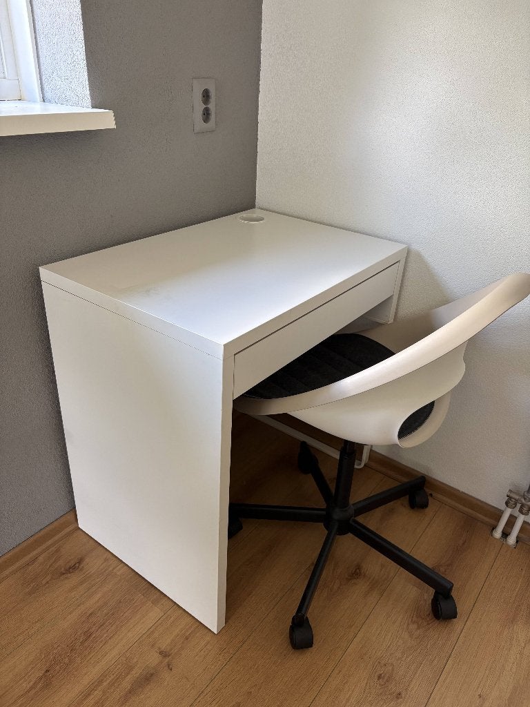 Bureau en stoel, Huis en Inrichting, Bureaus, Ophalen, Hout, 73 cm, 50 cm