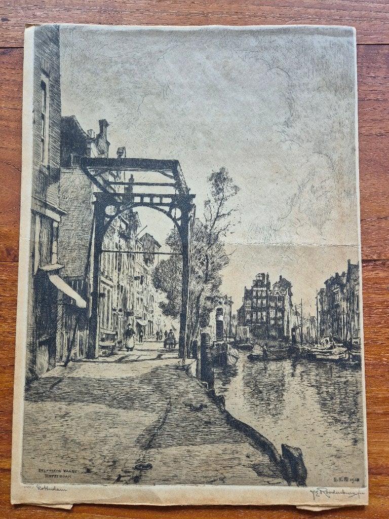 Ets van H. E. Roodenburg De Delftsche vaart, Ophalen, Dagelijks leven, Origineel, Overige technieken