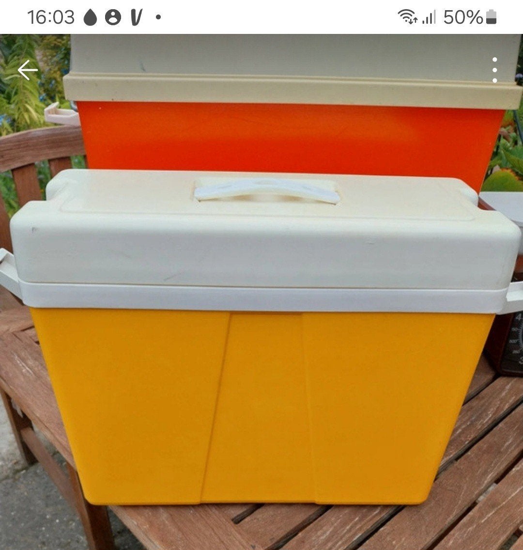 retro koelbox curver, Ophalen, Gebruikt, Koelbox, Koelelement