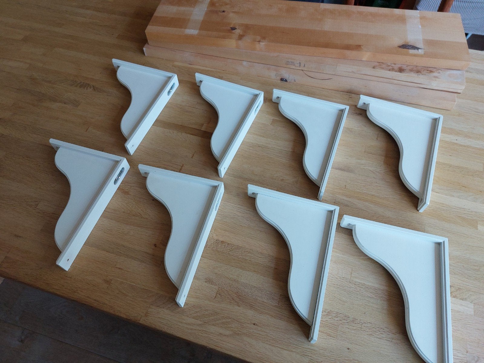 8 IKEA EKBY HENSVIK plankdragers, Ophalen of Verzenden, Gebruikt