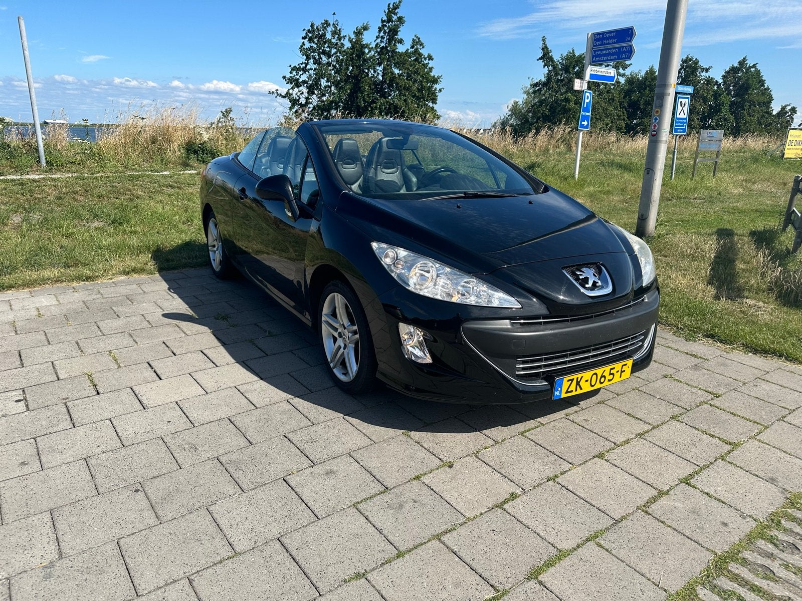 Peugeot 308 1.6 THP CC 2011 Zwart, Auto's, 1487 kg, Zwart, 4 cilinders, Cabriolet