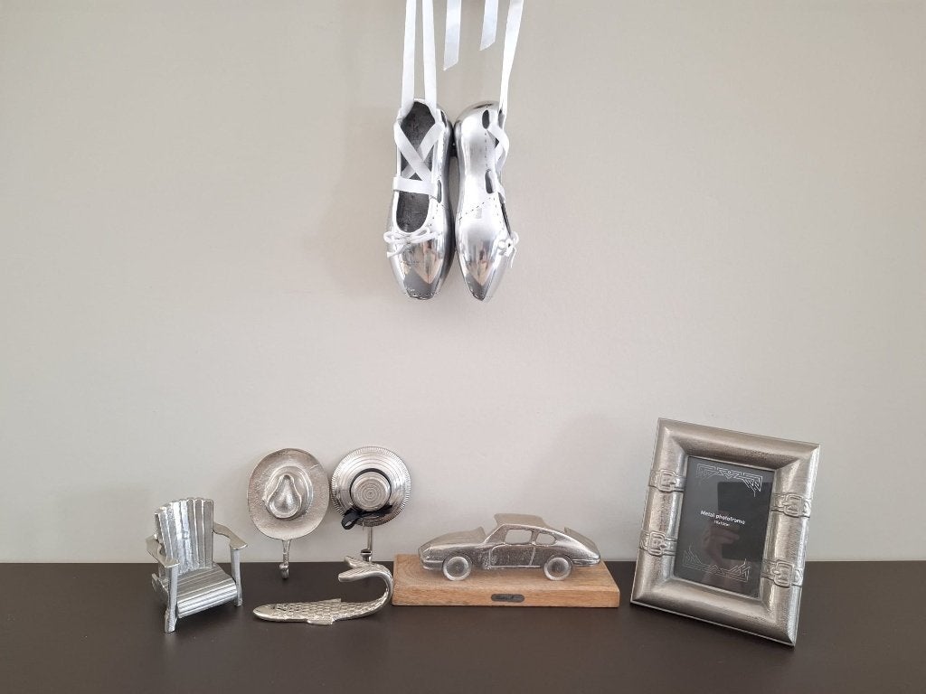 Collectie, 6 st. metalen woonaccessoires van Riviera Maison, Vintage, Verzenden, Zo goed als nieuw, Metaal