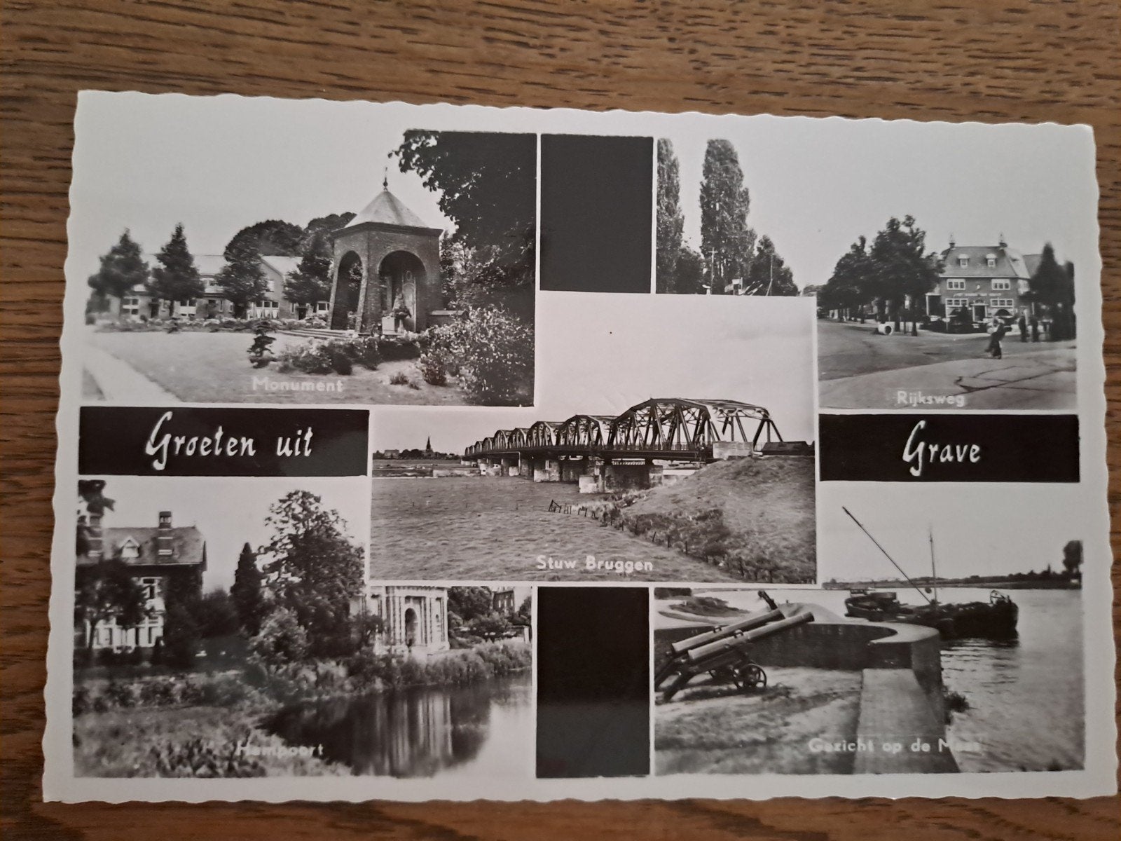 grave, groeten uit,5 luik, Ophalen of Verzenden