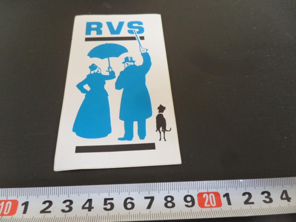 sticker RVS verzekeringen groot, Verzamelen, Stickers, Zo goed als nieuw, Ophalen