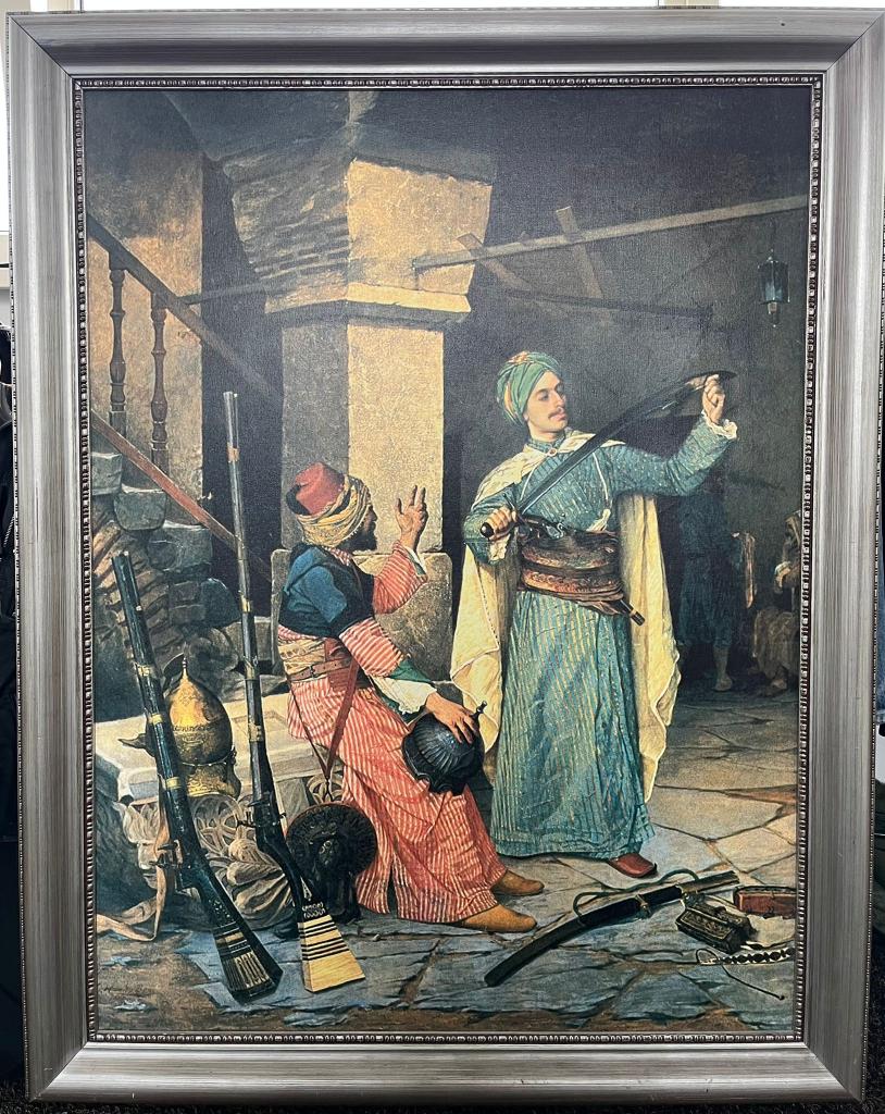 Olieverf Schilderij Wapenhandelaar van Osman Hamdi, Antiek en Kunst, Kunst | Schilderijen | Klassiek, Ophalen