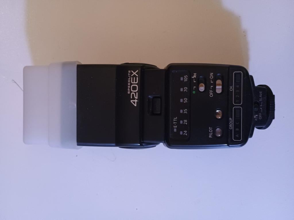 Canon Speedlite 420EX flitser voor EOS camera's, Ophalen of Verzenden, Nieuw, Canon, Kantelbaar