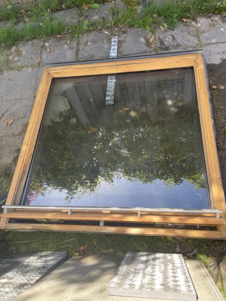 Velux dakraam compleet in goede staat.114x118, Doe-het-zelf en Verbouw, Glas en Ramen, Ophalen, Dubbelglas, Gebruikt, 80 tot 120 cm
