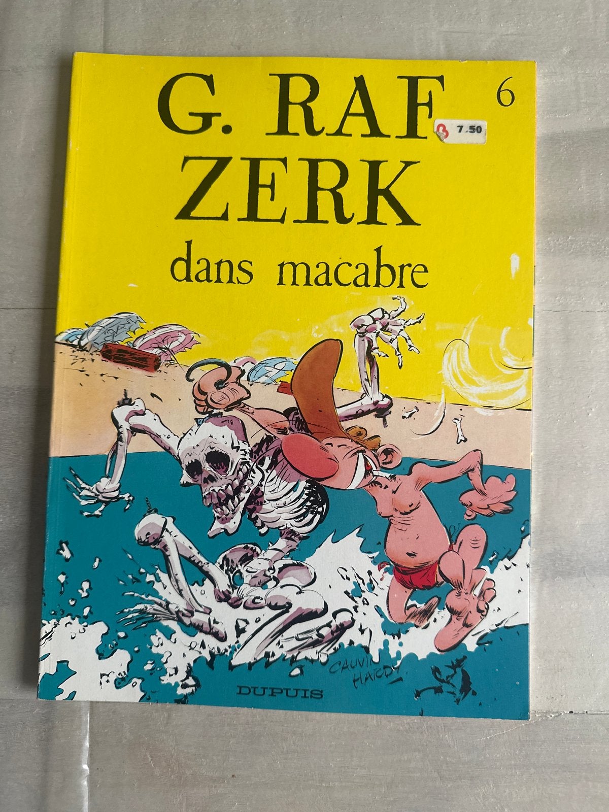 G. Raf Zerk 6: Dans Macabre - Stripboek Dupuis, Eén stripboek, Ophalen of Verzenden, Gelezen