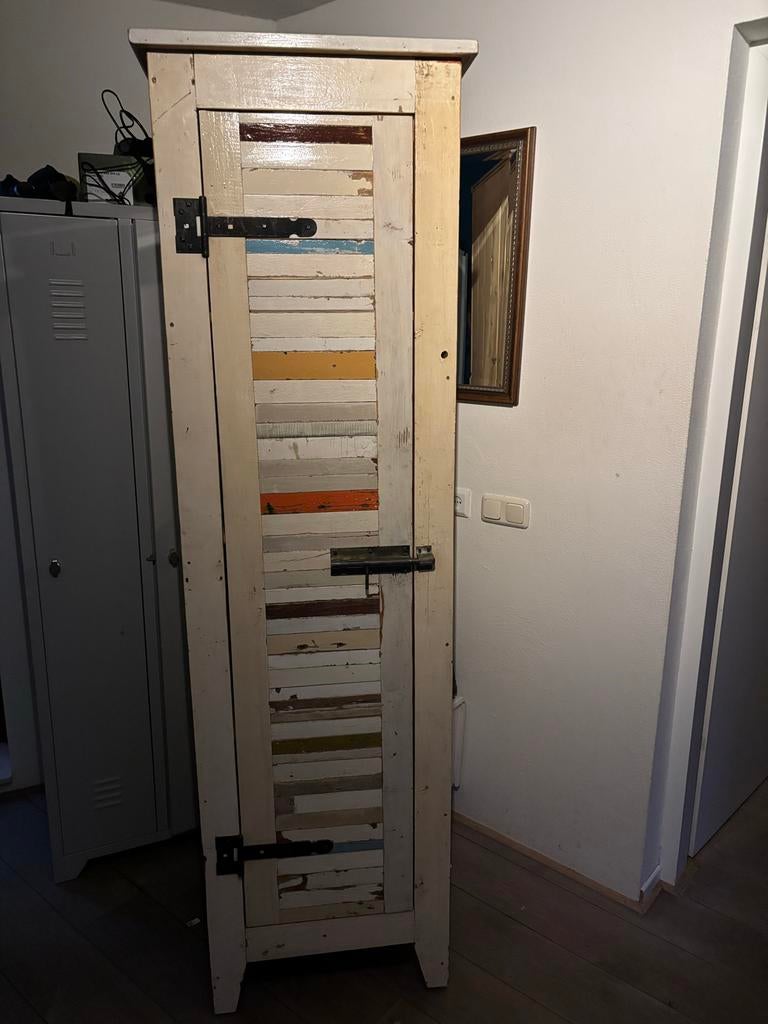 Sloophouten kast lijkt op piet hein eek 202 x 55 x 51 hxbxd, Ophalen, Zo goed als nieuw