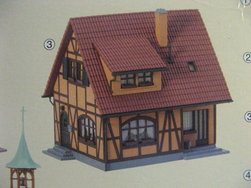 FALLER 190463: bouwpakket dorpshuis in vakwerkstijl, Overige merken, Wisselstroom, Brug, Tunnel of Gebouw, Nieuw