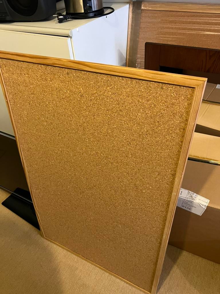 Prikbord kurk 90x60cm, Ophalen, Gebruikt