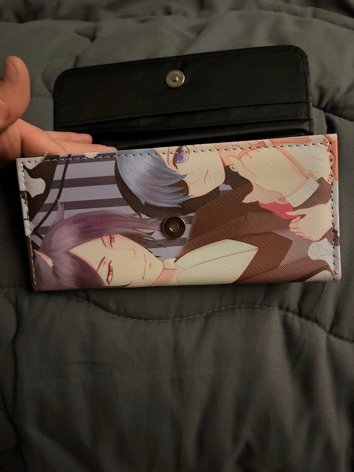Anime portemonnee met knipsluiting, Overige merken, Gebruikt, Overige kleuren, Ophalen of Verzenden