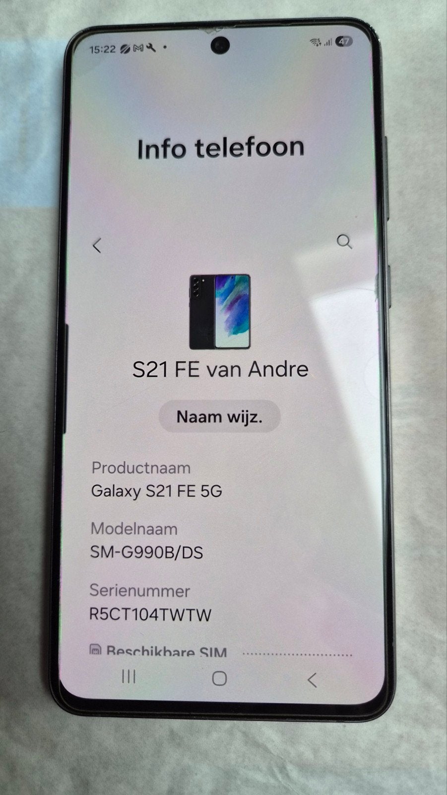 Samsung Galaxy S21 FE 5G 128GB Zwart - Zo goed als nieuw, Telecommunicatie, Zwart, Touchscreen, Ophalen of Verzenden, Zo goed als nieuw