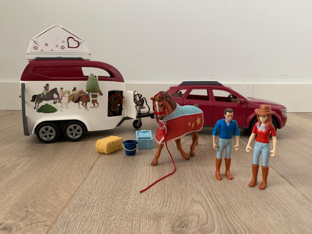 Schleich Horse Club Avontuur met Auto en Paardentrailer, Ophalen of Verzenden, Zo goed als nieuw