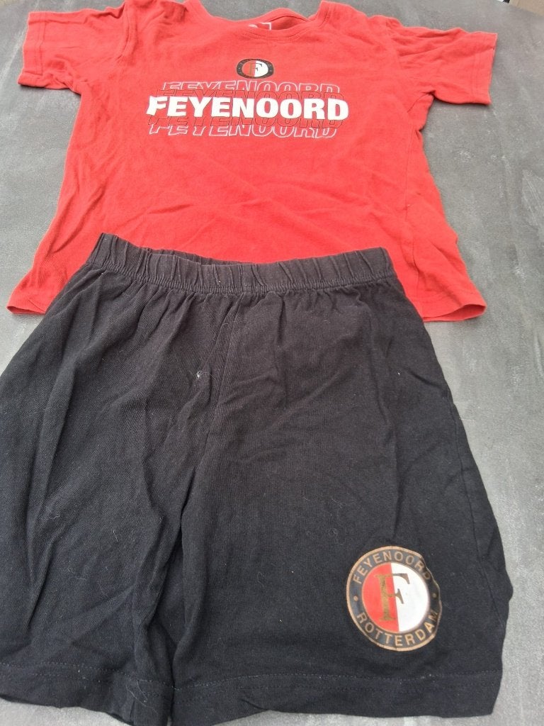 Feyenoord pyjama maat 140/146, Ophalen of Verzenden, Gebruikt, Jongen, Nacht- of Onderkleding