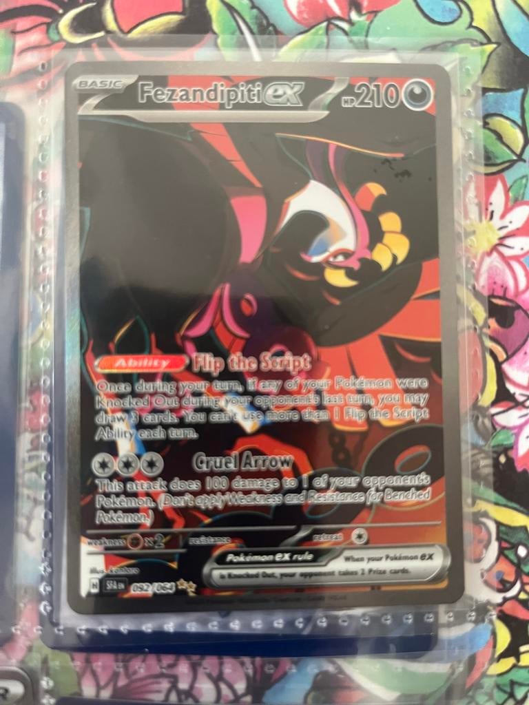 Fezandipiti ex shrouded fable Pokémon kaart (092/064), Tickets en Kaartjes