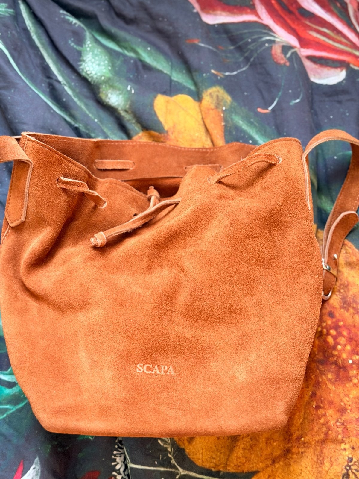Scapa suède handtas - Bruin nieuw, Ophalen of Verzenden, Nieuw, Bruin, Handtas