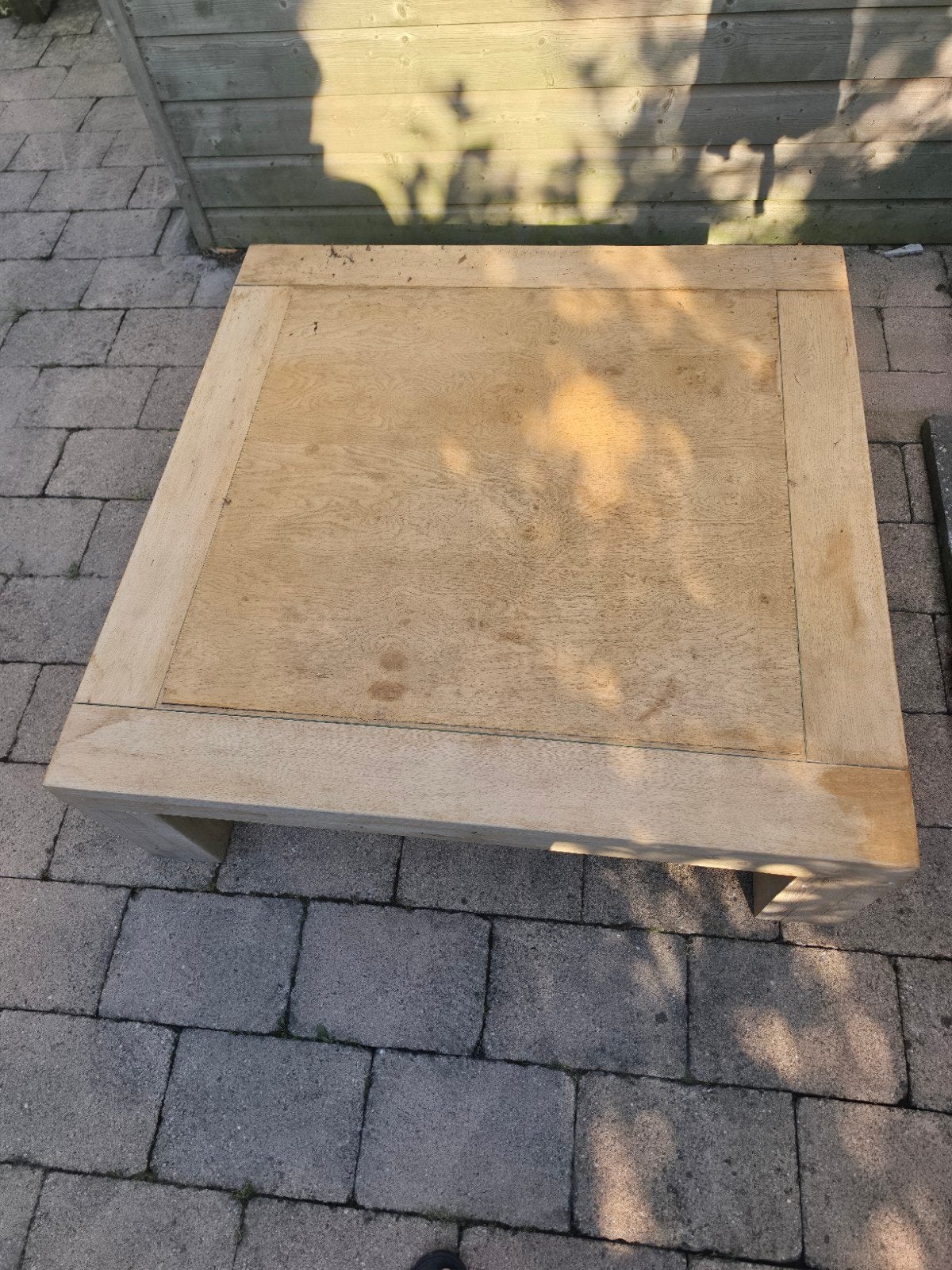 Gratis salontafel - 110x110 cm, Gebruikt, Vierkant, Ophalen of Verzenden, Overige houtsoorten