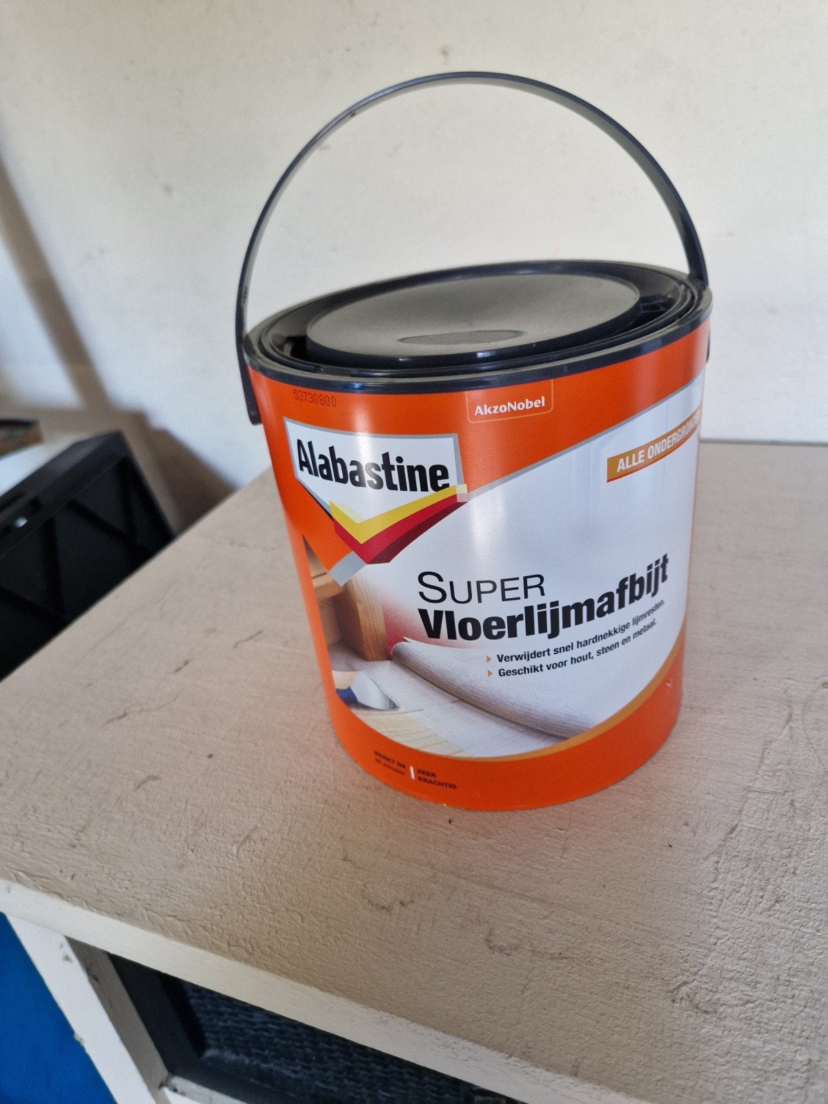 Alabastine Super Vloerlijmafbijt 2.5L, Doe-het-zelf en Verbouw, Verf, Beits en Lak, Ophalen of Verzenden