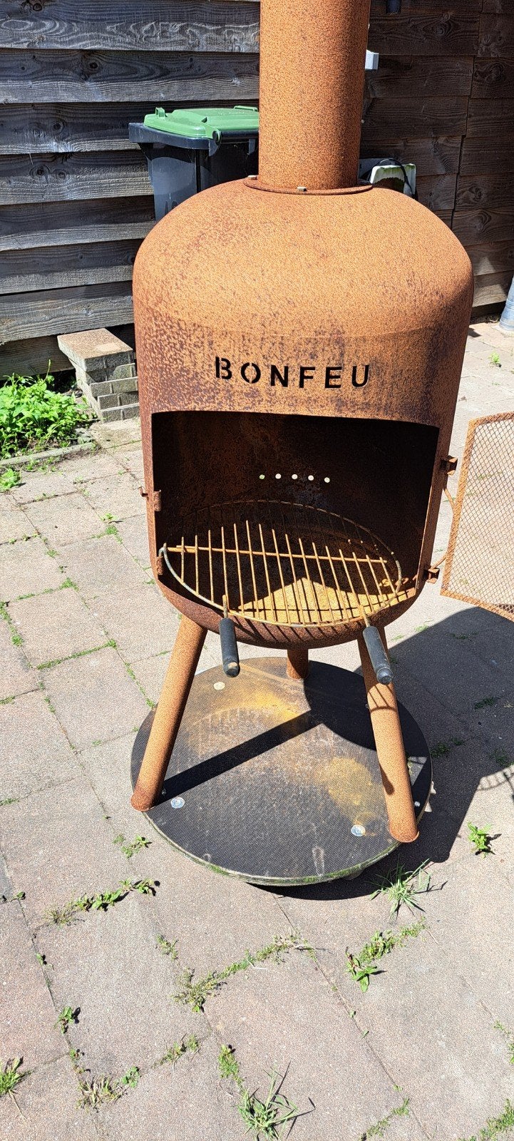 Tuinhaard / heater voor hout, Ophalen of Verzenden, Gebruikt