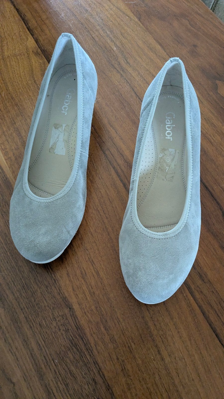 Gabor Ballerina's , maat7/41 - Zo goed als nieuw, Beige, Gabor, Zo goed als nieuw, Ballerina's
