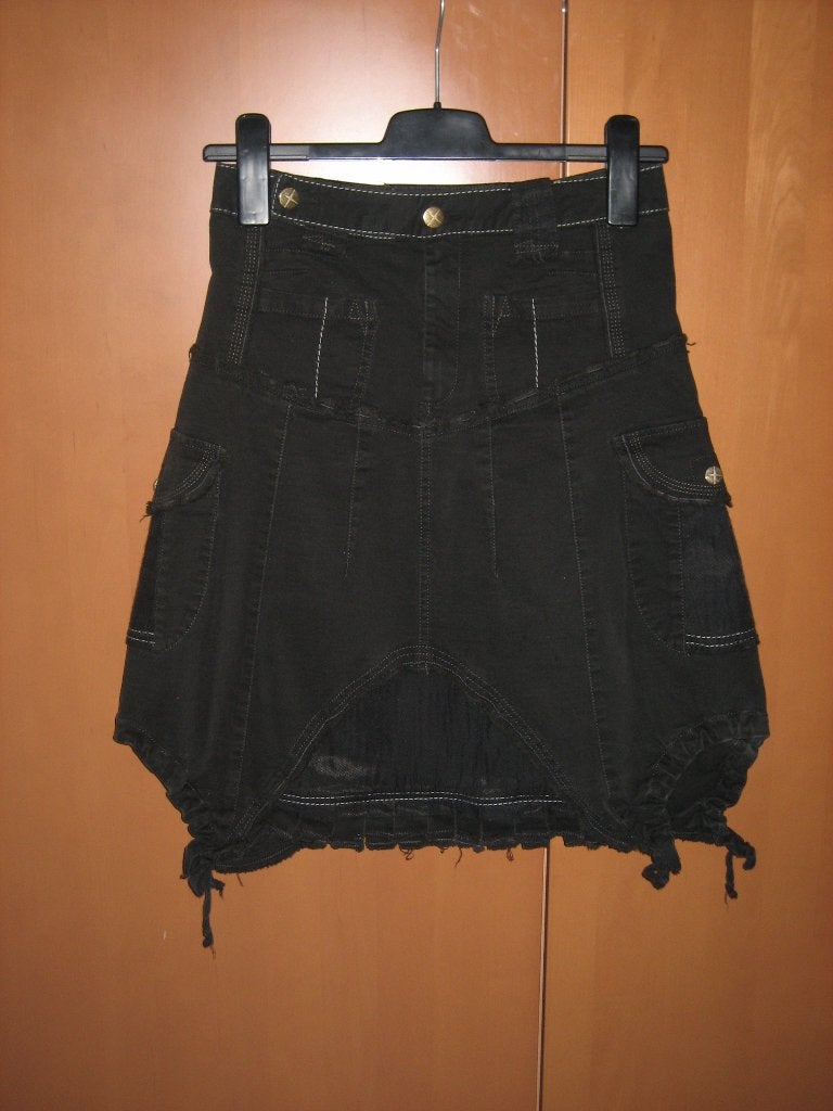 Super stoere rok van MC PLANET JEANS, maat 36 snazzeys, Kleding | Dames, Rokken, Verzenden, Zwart, Zo goed als nieuw, MC Planet