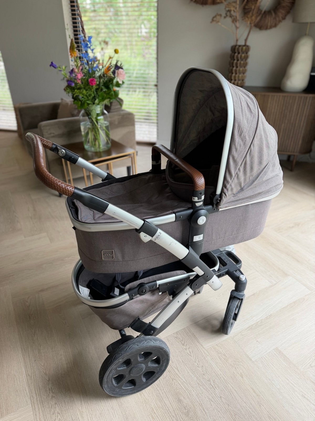 Joolz Geo 2 Combiwagen Grijs- Compleet met Reiswieg en Zitje, Gebruikt, Combiwagen, Met reiswieg, Ophalen