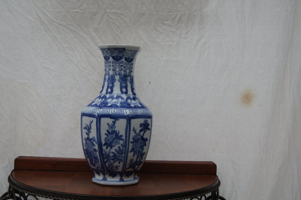 Blauw witte vaas ( China, Ophalen of Verzenden