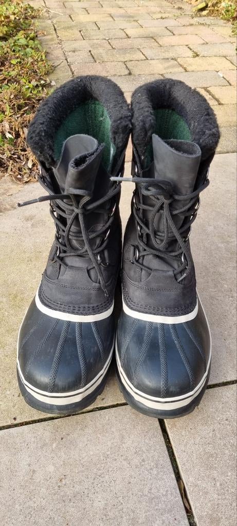 Sorel Caribou Waterproof Insulated Boots Maat 45, Zwart, Boots, Ophalen of Verzenden, Gedragen