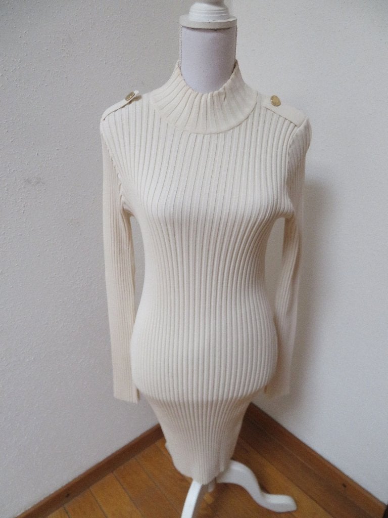 V71 Nikkie nieuwe skinny jurk ivoor wit maat 38, Maat 38/40 (M), Wit, Nieuw, Ophalen of Verzenden
