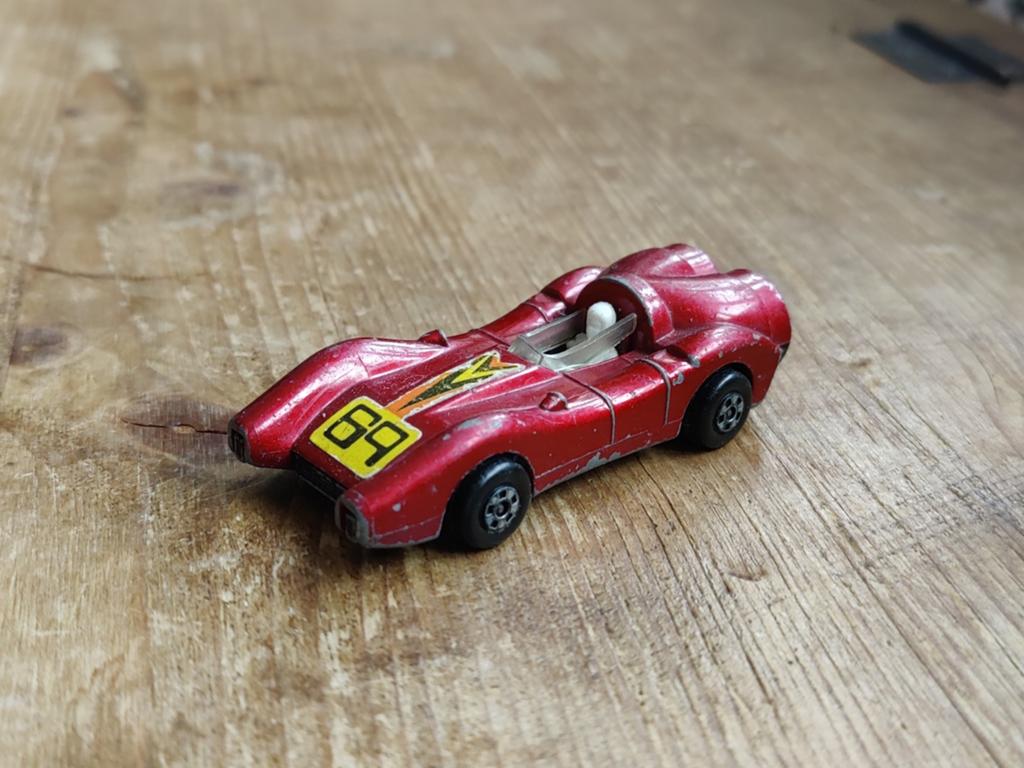 Matchbox Turbo Fury ROOD Rolamatics, Ophalen of Verzenden, Zo goed als nieuw, Auto