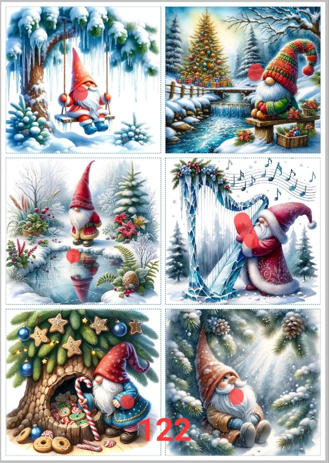 Knipvellen Kerst, Ophalen of Verzenden, Nieuw, Knipvel