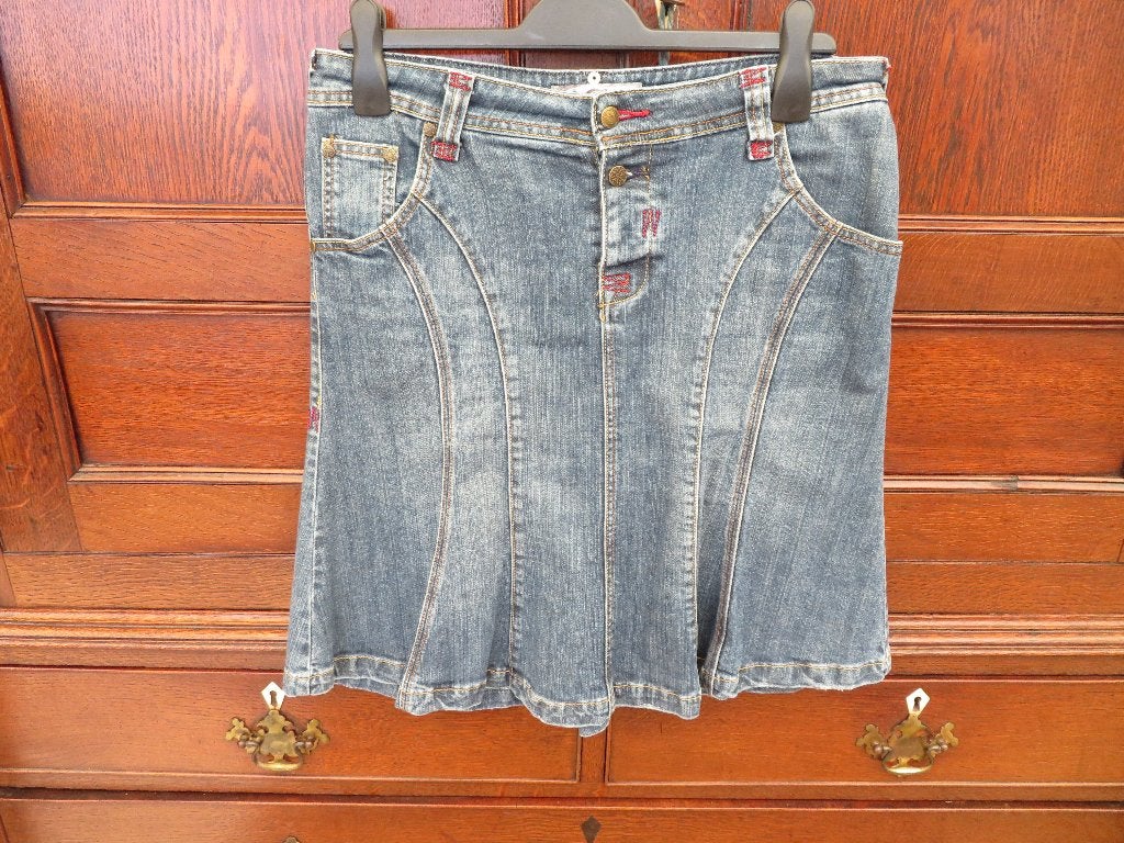 Dames jeans rok  Zoi maat M blauw Z.G.A.N., Maat 38/40 (M), Blauw, Ophalen of Verzenden, Zo goed als nieuw