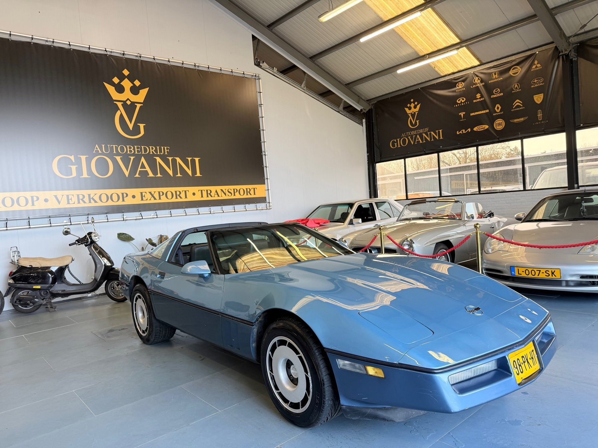 Chevrolet USA Corvette 5.7 Coupé Inj. targa inruil mogelijk, Auto's, Chevrolet, Automaat, Achterwielaandrijving, 8 cilinders, Blauw