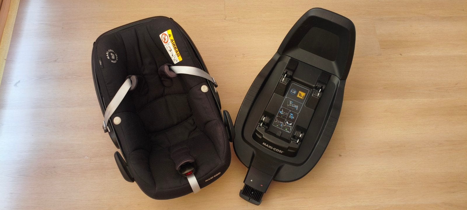 Maxi Cosi Pebble autostoel + ISOFiX, Afneembare rugleuning, Ophalen of Verzenden, Zo goed als nieuw, Isofix