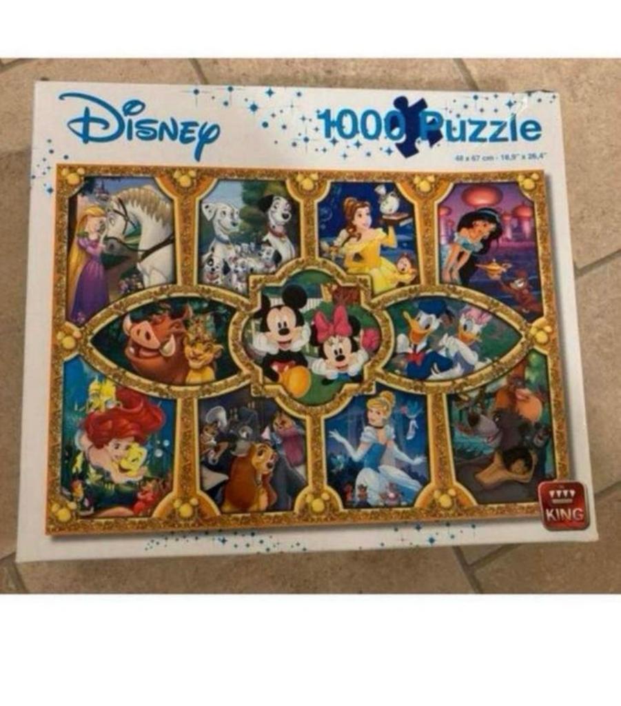 Disney Puzzel 1000 Stukjes - Diverse Disney Figuren, Kinderen en Baby's, Speelgoed | Kinderpuzzels, Ophalen of Verzenden, Meer dan 50 stukjes