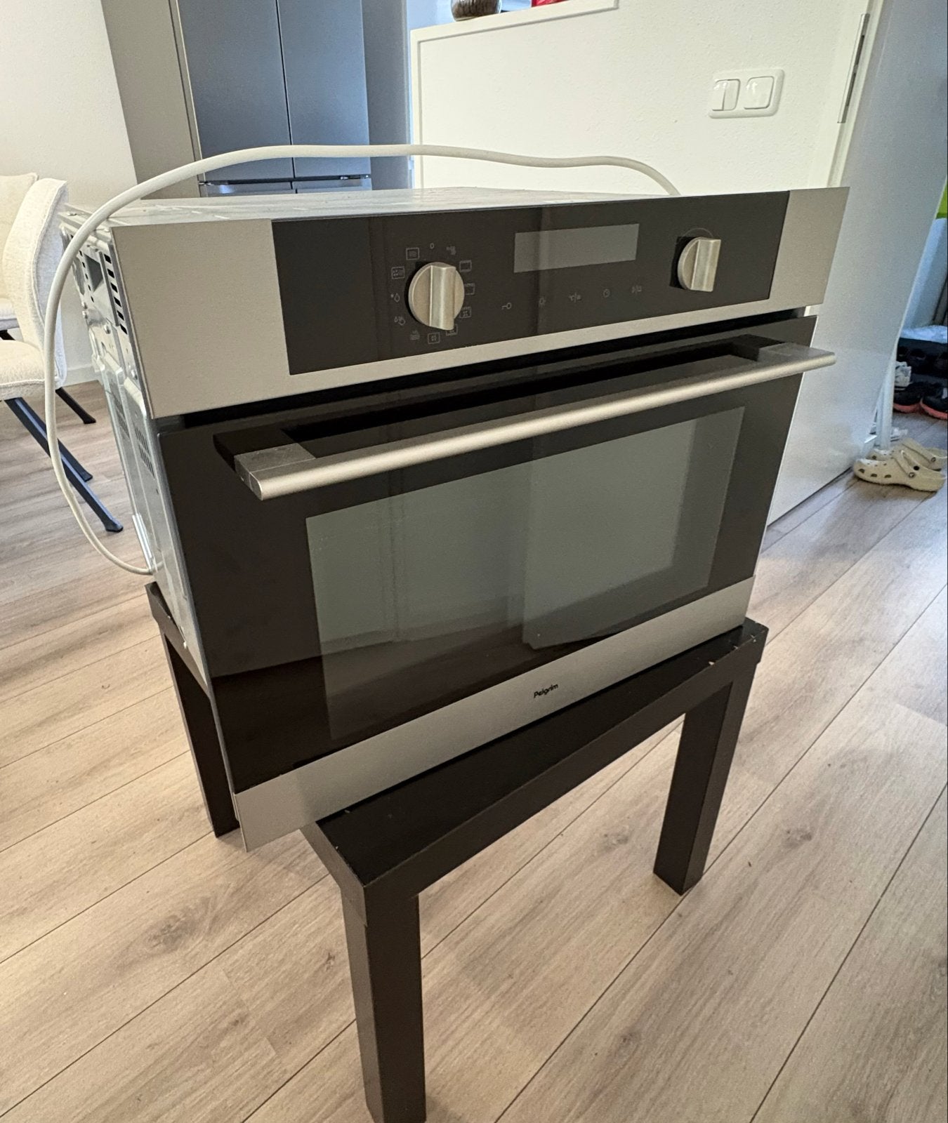Pelgrim MAC514RVS Combi-magnetron / Oven, Ophalen, 45 tot 50 cm, Gebruikt, Hete lucht